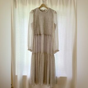ARITZIA midi chiffon dress